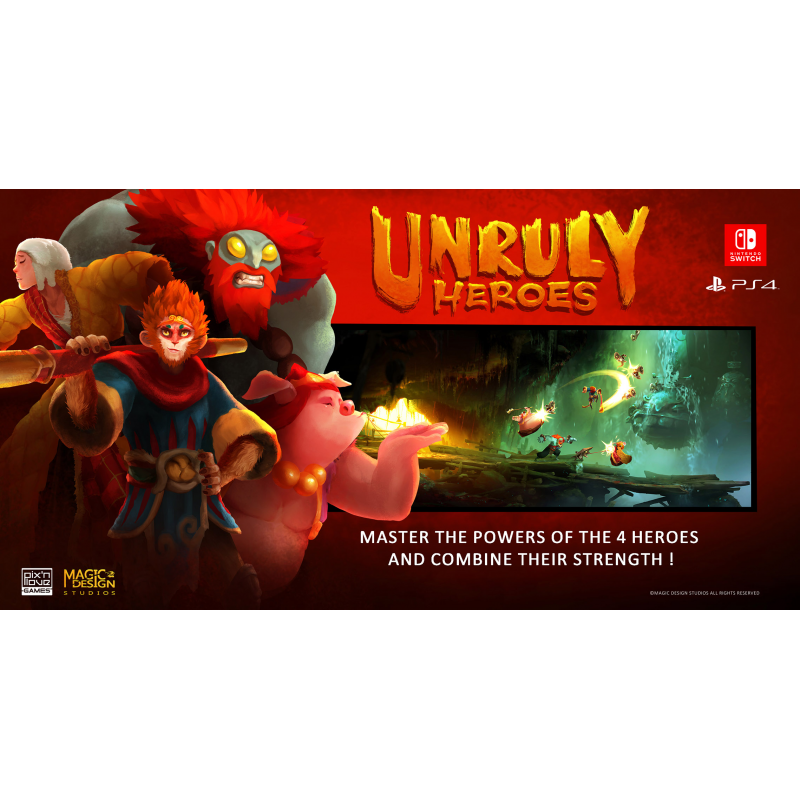 Aclamado jogo de plataforma Unruly Heroes chega ao PS4 em maio