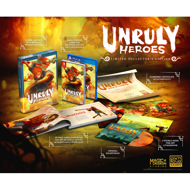 Unruly Heroes - Switch Limited Edition - Pix'n Love